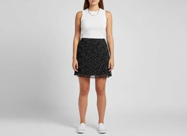 czarne krótkie spodenki sinsay: Sinsay, Spódnica damska, rozmiar XL — 9