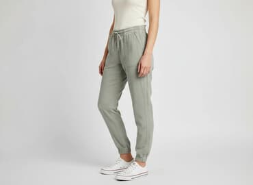 joggery damskie zara: H&M L.O.G.G., Spodnie materiałowe damskie, rozmiar M — 8