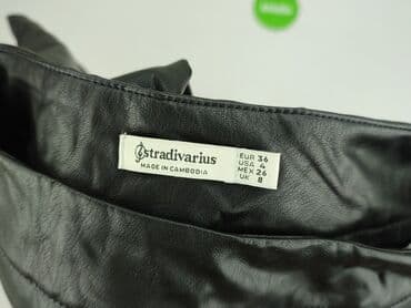 Kobiety: Stradivarius, Legginsy Ze skóry ekologicznej damskie, rozmiar S — 4