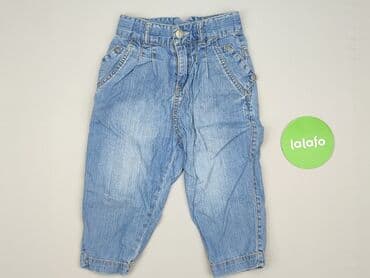 pajacyk niemowlęcy lidl: Denim pants, 12-18 months, condition - Very good — 2