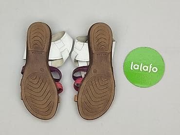 biale klapki hermes: Sandały damskie, rozmiar 35 — 3