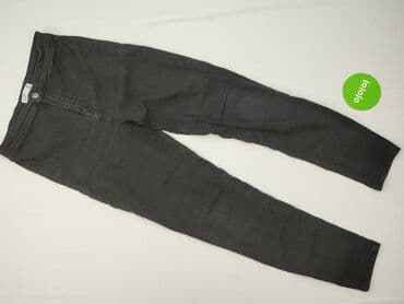 czarne jeansy z wysokim stanem: Sinsay, Jeansy damskie, rozmiar L — 2