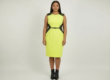 limonkowe sukienki: Sukienka damska, rozmiar 2XL — 1