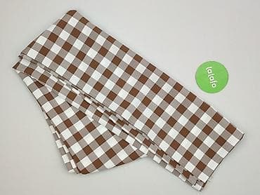 print catalogue poland: Obrus w kratę – brązowo‑biały, klasyczna pepitka/gingham - Wzór: duża — 2