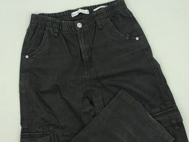 spodnie dresowe z napisami: Bershka, Spodnie cargo damskie, rozmiar S — 1