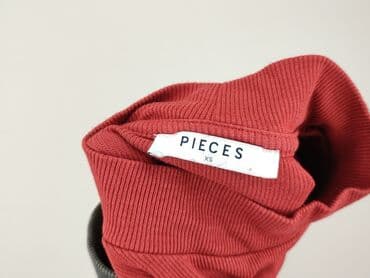 sweter piórkowy na drutach: Pieces, Bluzka damska, rozmiar XS — 4