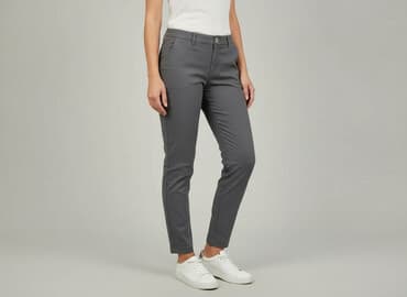 jeansy mom fit m sara: M.Sara, Spodnie materiałowe damskie, rozmiar S — 7