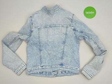 basic house t shirt: Dziecięca kurtka jeansowa, 15 lat, 164-170 cm, H&M, stan - Bardzo dobry — 3