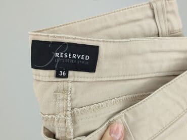 reserved sukienki czerwone: Reserved, Spodnie materiałowe damskie, rozmiar S — 4
