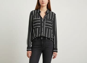 koszula niebieska hm: H&M, Koszula damska, rozmiar XS — 7