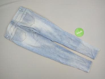 przecierane jeansy: Jeansy damskie, rozmiar M — 3