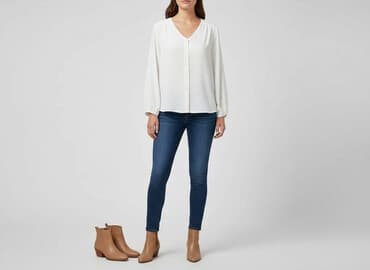 bluzki ludowe biale: Bluzka damska, rozmiar XL — 6