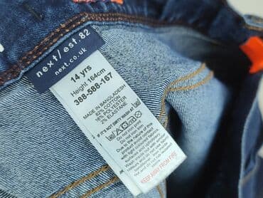 sukienki dla nastolatki: Spodnie jeansowe, Next, 14 lat, 158/164, stan - Bardzo dobry — 5