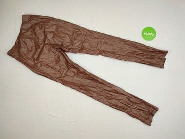 woskowane legginsy: Legginsy Ze skóry ekologicznej damskie, rozmiar S — 3