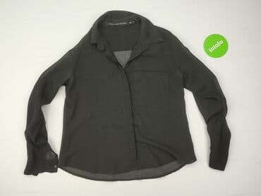 czarna koszula do niebieskiego garnituru: Black, Koszula damska, rozmiar S — 2