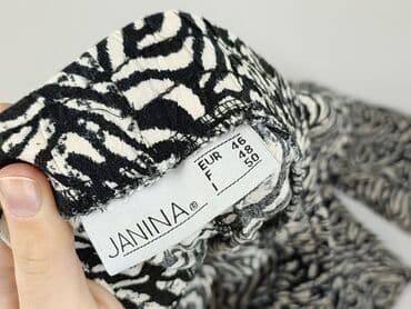 długie spodnie damskie dla wysokich: Janina, Spodnie materiałowe damskie, rozmiar 3XL — 4