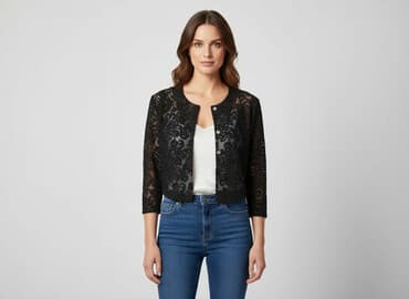 eleganckie swetry damskie różpinane do sukienki: Women`s knitwear, size L — 1