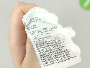 t shirt basic hm: H&M, T-shirt damski, rozmiar L — 5