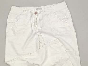 biale szerokie jeansy: George, Spodnie materiałowe damskie, rozmiar 2XL — 1