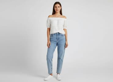 biała bluza damska hm: H&M, Bluzka damska, rozmiar S — 6