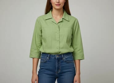 obcisla koszula damska: Koszula damska, rozmiar L — 1