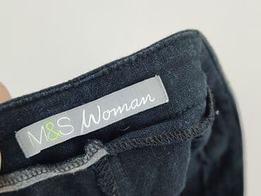 woskowane legginsy z wysokim stanem zara: M&S Collection, Spodnie materiałowe damskie, rozmiar S — 4