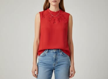 bluza z czerwonym napisem: Oasis, Bluzka damska, rozmiar S — 7