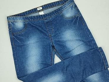 topy biale: Spodnie jeansowe, 13 lat, 152/158, stan - Idealny — 1