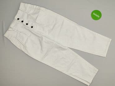 spodnie szeroki: H&M, Spodnie materiałowe damskie, M — 2