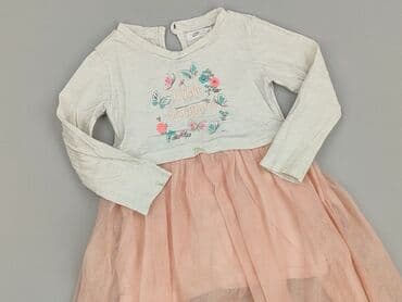 sukienka w geometryczne wzory h: Dress, Pepco, 9-12 months, condition - Good — 1
