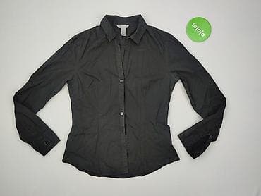 czarne bluzki basic: H&M, Koszula damska, rozmiar M — 2