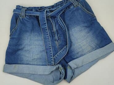 dżinsy z talią paper bag: Beloved, Szorty damskie, rozmiar L — 1