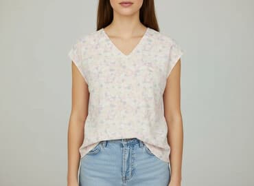 różowe sukienki marynarkowe: VRS, Bluzka damska, M — 7