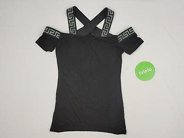 bluzki czarne plus size: Bluzka damska, rozmiar S — 3