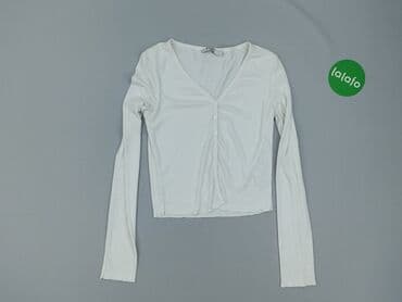 srebrna bluzka h: NA-KD, Women's blouse, size S (EU 36) — 2