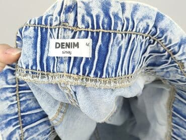 ogrodniczki z krótkimi spodenkami: Denim, Szorty damskie, rozmiar L — 4
