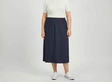 spódniczka alex biało niebieska: Spódnica damska, rozmiar 2XL — 7