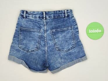 hm krótkie spodenki dzins low waist: H&M, Szorty damskie, rozmiar S — 3