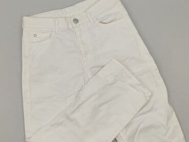 kombinezon z wysokim stanem: Spodnie jeansowe, H&M, 12 lat, 152/158, stan - Bardzo dobry — 1