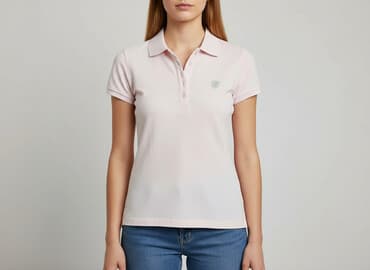 t shirt cropp: Gina Tricot, Women`s polo shirt, size S — 6