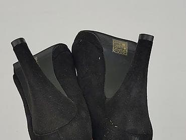 crox buty: Czarne czółenka na obcasie Pavers - Model: klasyczne czółenka z — 8