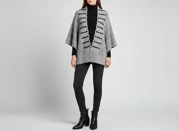 byolala kurtki zimowe: Narzutka damska, rozmiar One size — 6