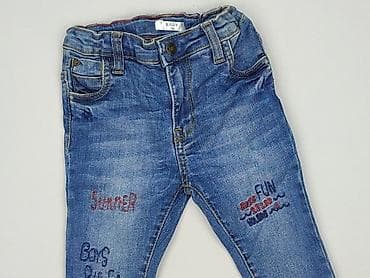 Spodnie jeansowe, 6-9 miesięcy, stan - Bardzo dobry