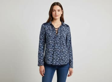 granatowa bluza: Tu, Bluzka damska, rozmiar M — 6