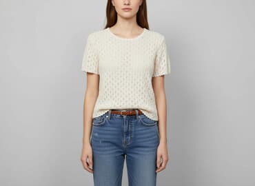 ażurowa bluzka na szydełku schemat: Bluzka damska, rozmiar M — 1