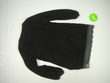 czarne bluzki pod marynarkę: Blue shadow, Bluzka damska, rozmiar M — 5