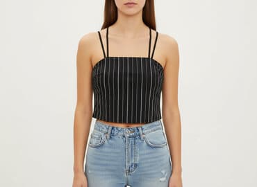 kamizelka damska krótka h m: Divided, Top damski, rozmiar M — 7