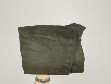 spodnie z zapięciem na nogawkach: Material trousers for women, size M — 6