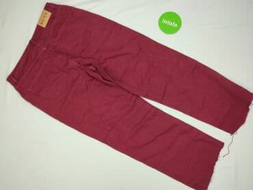 jeansy bordowe damskie: NA-KD, Jeansy damskie, rozmiar L — 3