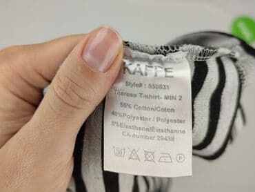 koszulka z c a: Kaffe, T-shirt damski, rozmiar L — 5